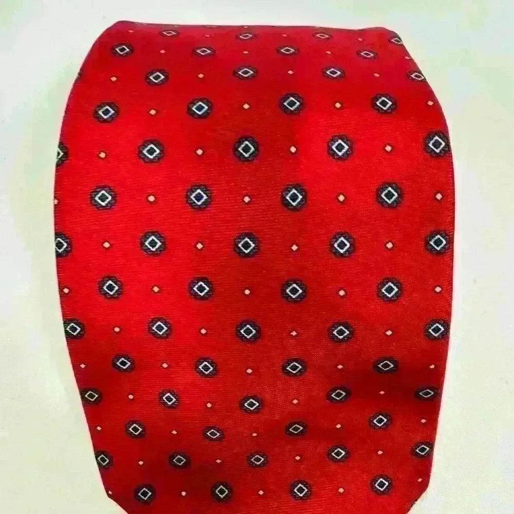 Christian Dior All Silk Red Tie Made in USA